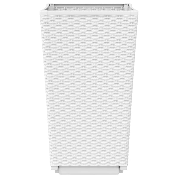 Pflanzkübel 2er Set Weiß 32,5x57cm