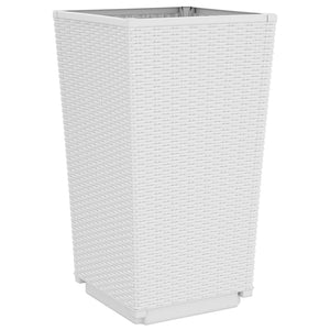Pflanzkübel 2er Set Weiß 32,5x57cm