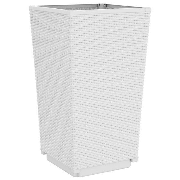 Pflanzkübel 2er Set Weiß 32,5x57cm