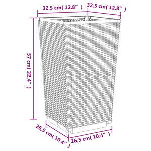 Pflanzkübel 2er Set Weiß 32,5x57cm