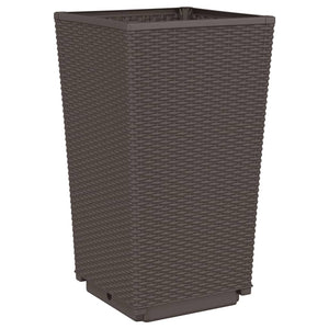 2er Set Pflanzkübel Braun 32,5x32,5x57 cm