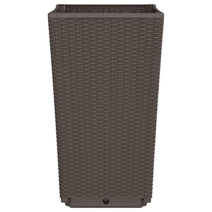 2er Set Pflanzkübel Braun 32,5x32,5x57 cm