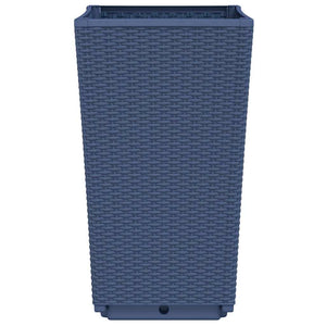 Blaugraue Pflanzkübel, 4er-Set, 32,5x32,5x57 cm