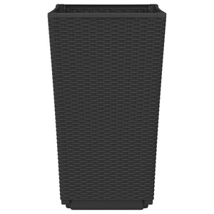 Schwarze Pflanzkübel, 4er Set, 32,5 cm