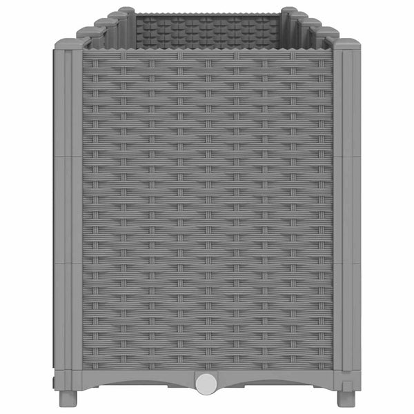 vidaXL Jardinière gris clair 160x40x53 cm PP