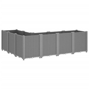 vidaXL Jardinière Gris clair 160x120x53 cm PP