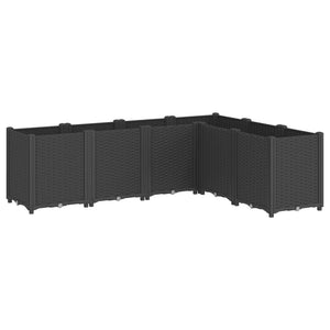 Schwarzer Pflanzkübel 160x120x53 cm