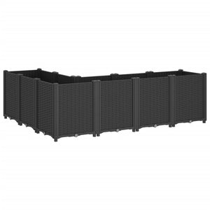 Schwarzer Pflanzkübel 160x120x53 cm
