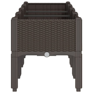 Pflanzkasten mit Beinen Braun 160cm