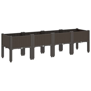 Pflanzkasten mit Beinen Braun 160cm