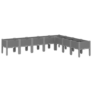 Hochbeet Hellgrau 200x160x42 cm
