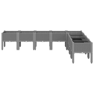 Hochbeet Hellgrau 200x160x42 cm