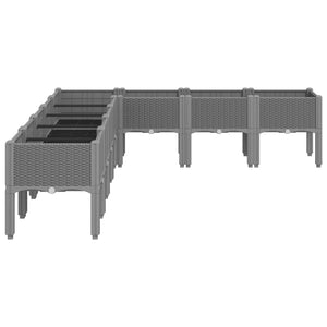 Hochbeet Hellgrau 200x160x42 cm