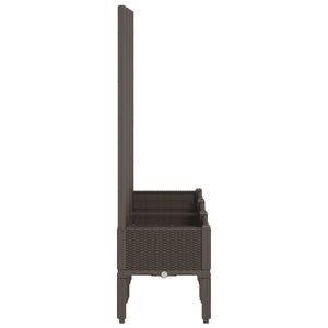 Pflanzkübel mit Rankgitter Braun 120cm