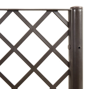 Pflanzkübel mit Rankgitter Braun 160cm