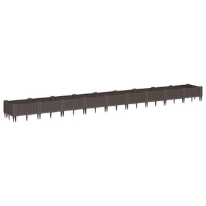 Pflanzkasten Braun mit Erdspießen 362,5 cm