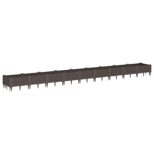 Pflanzkasten Braun mit Erdspießen 362,5 cm