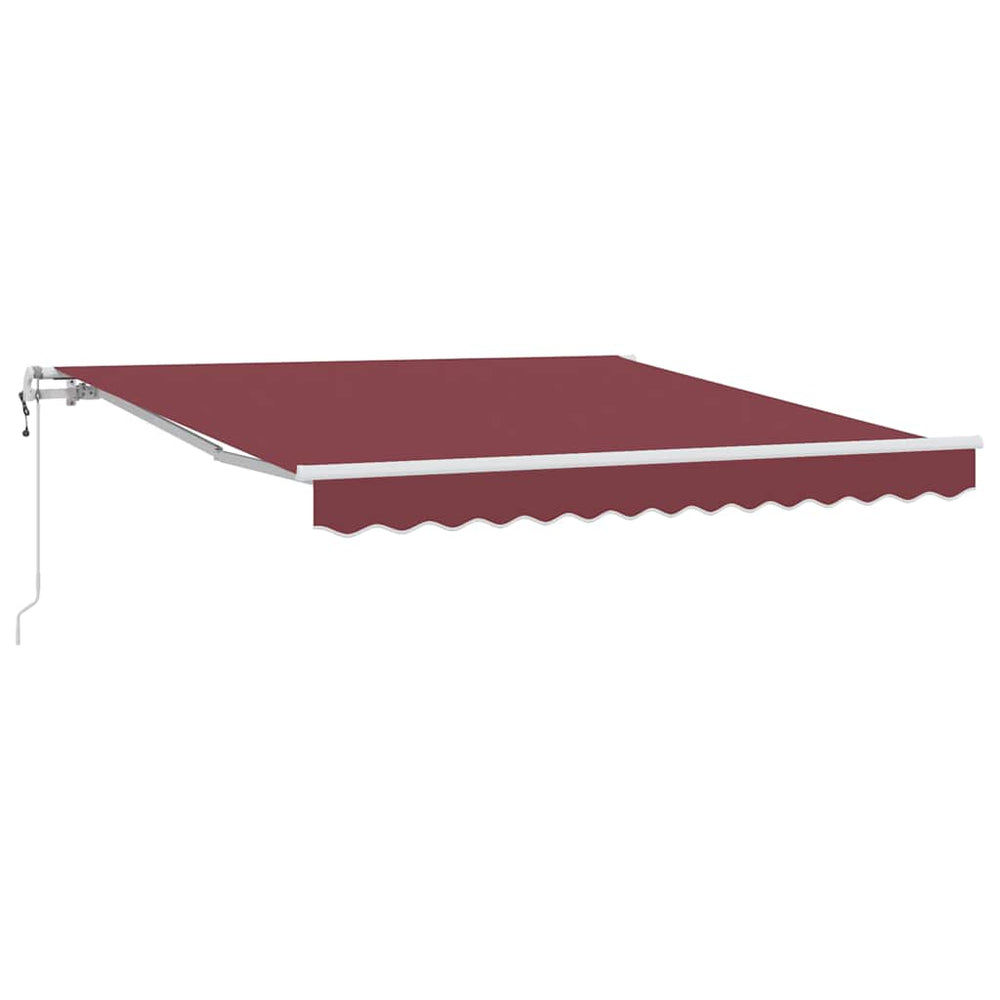 vidaXL Auvent rétractable bordeaux 300x250 cm