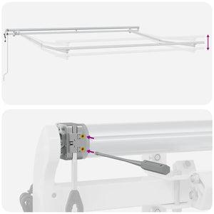 Automatische Burgunderrote Markise 300x250 cm