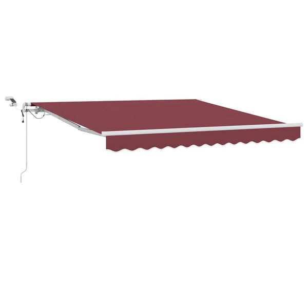Automatische Weinrote LED Markise 300x250 cm