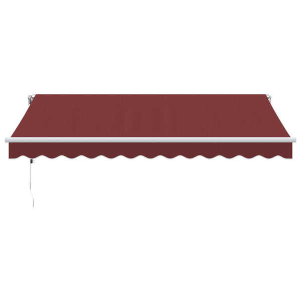 Automatische Weinrote LED Markise 350x250 cm