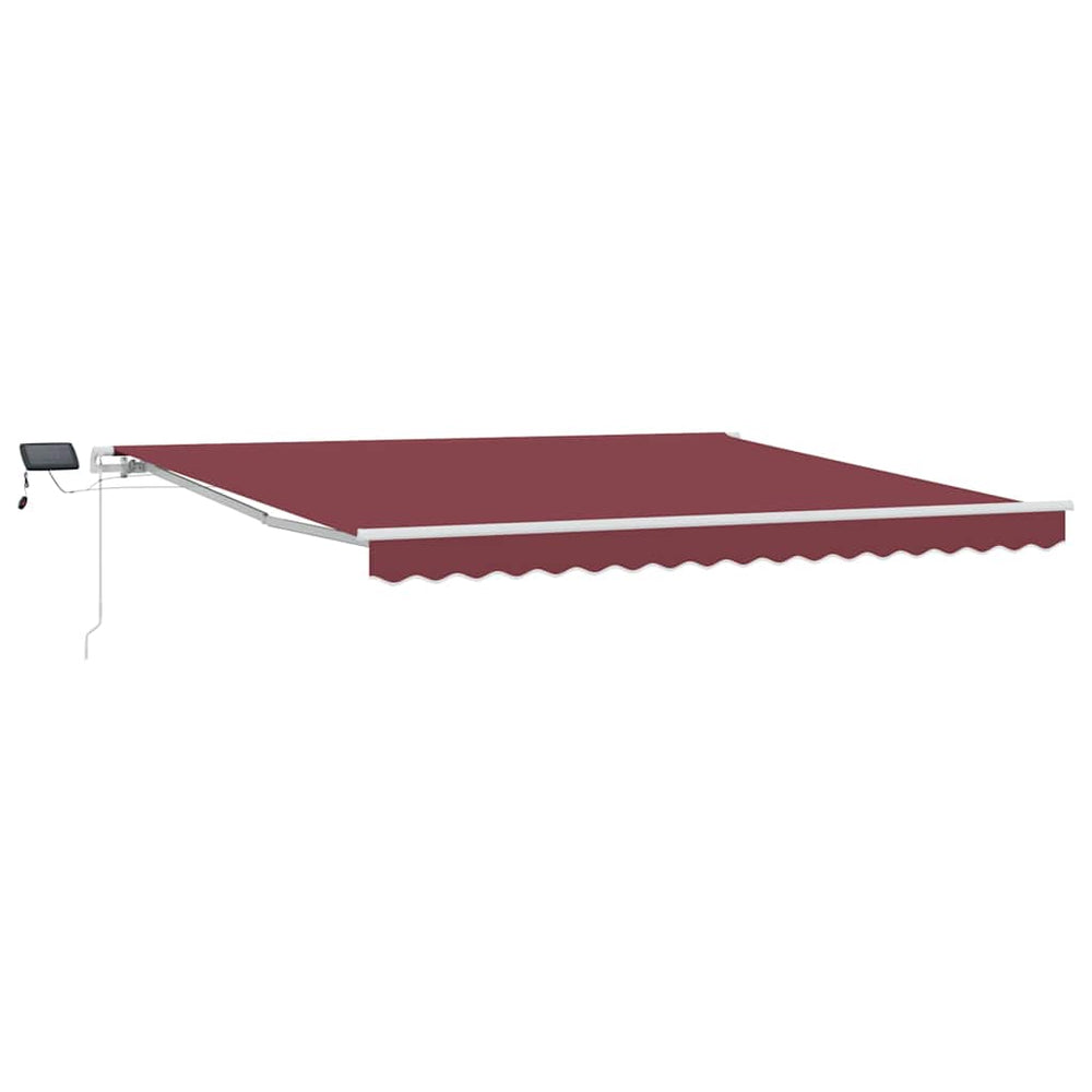 Manuelle Weinrote LED Markise 400x300 cm