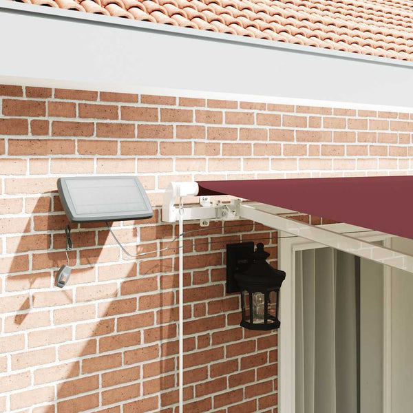Manuelle Weinrote LED Markise 400x300 cm