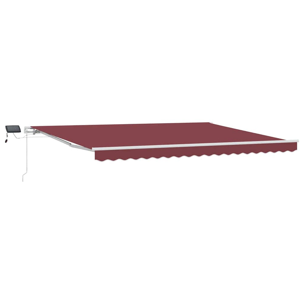 Manuelle Weinrote LED Markise 450x300 cm