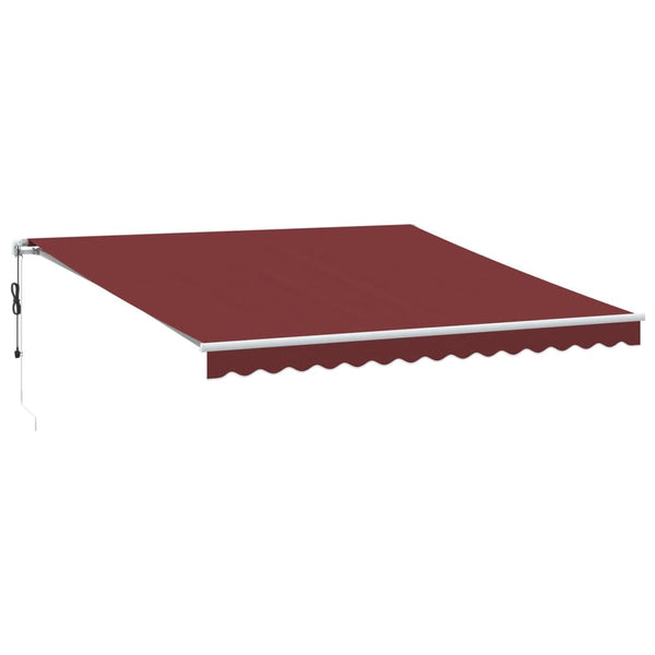 Automatische LED Markise Weinrot 400x350 cm