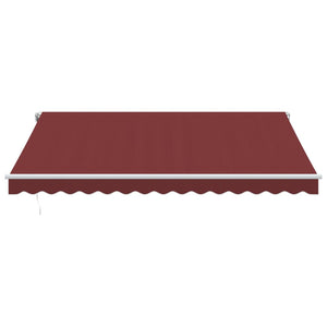 Automatische LED Markise Weinrot 400x350 cm