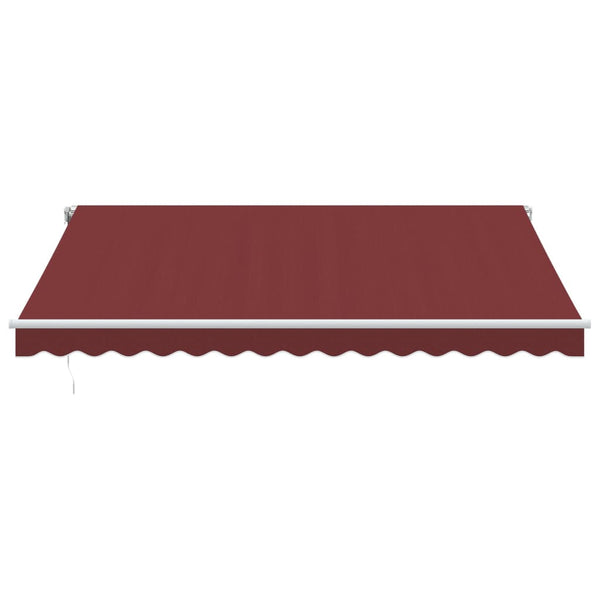 Automatische LED Markise Weinrot 400x350 cm