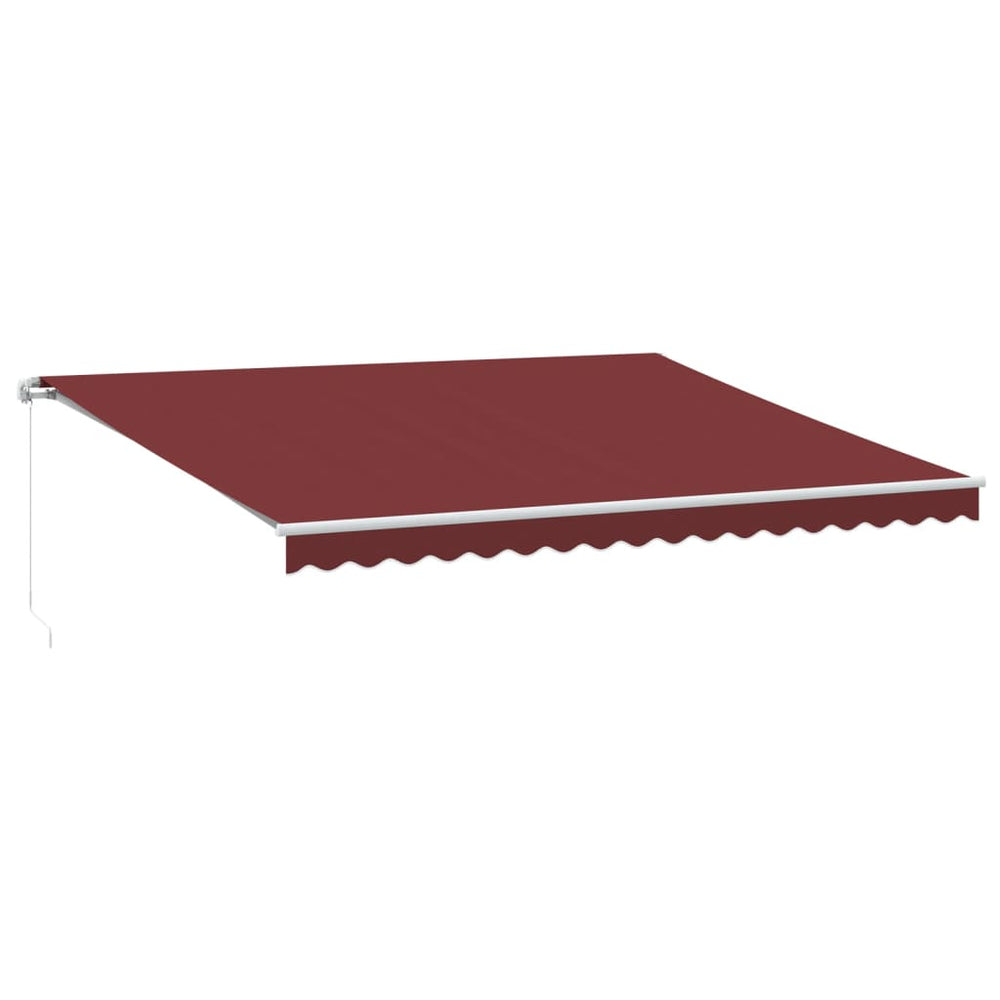 Weinrote Manuelle Markise 450x350 cm