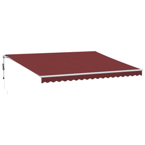 Automatische Burgunderrote Markise 450x350 cm