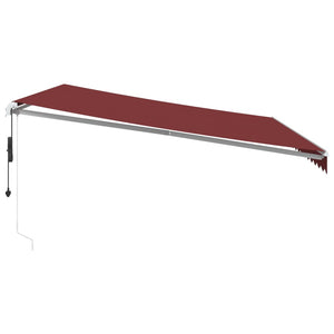 Automatische Burgunderrote Markise 450x350 cm