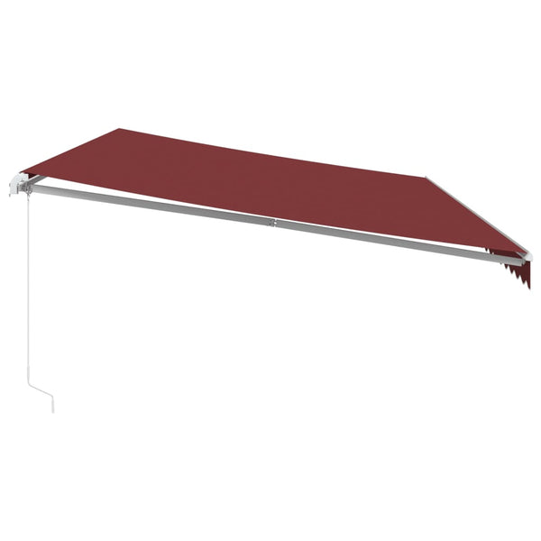 Manuelle Weinrote LED Markise 600x350 cm