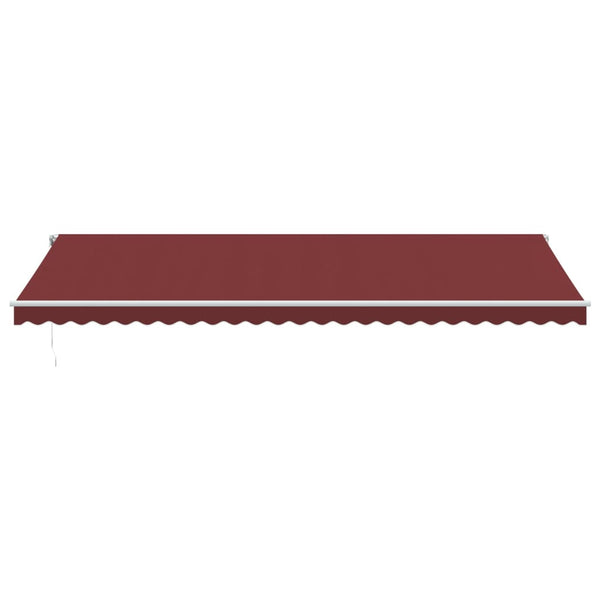 Automatische Weinrote LED Markise 600x350 cm
