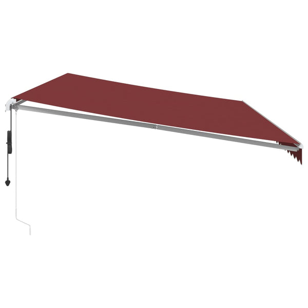 Automatische Weinrote LED Markise 600x350 cm