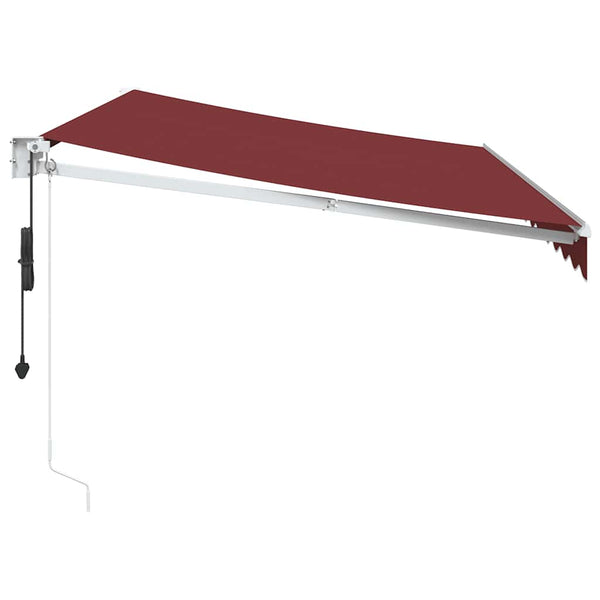 Automatische Burgunderrote Markise 350x250 cm