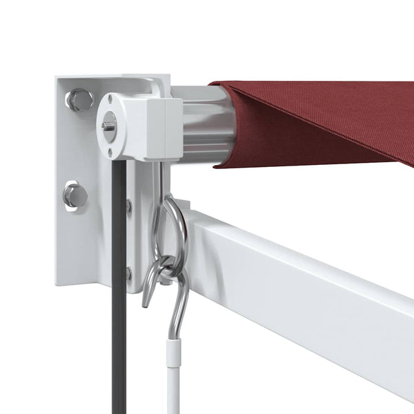 Automatische Burgunderrote Markise 350x250 cm