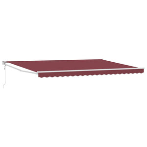 Automatische Burgunderrote Markise 500x300 cm