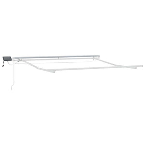 Manuelle LED Markise Braun 300x250 cm