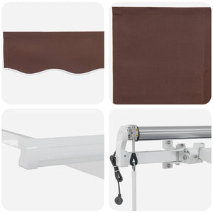 Automatische Markise Braun 300x250 cm