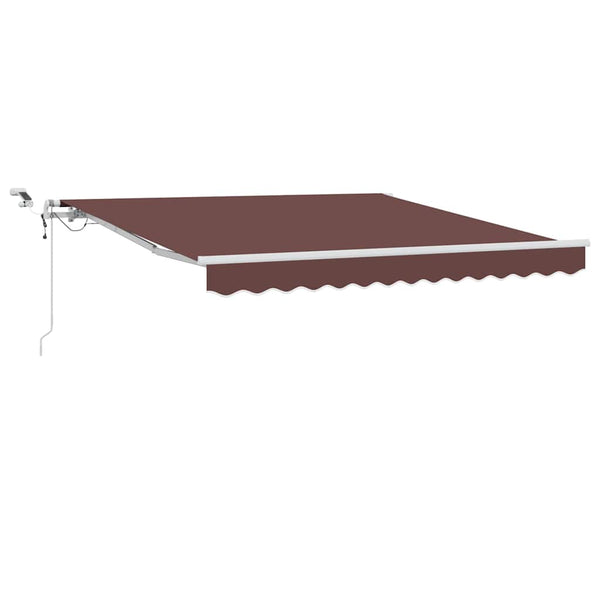 Automatische LED Markise Braun 300x250 cm
