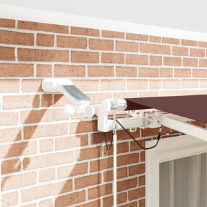 Automatische LED Markise Braun 300x250 cm