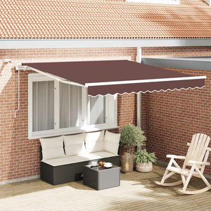Automatische LED Markise Braun 300x250 cm