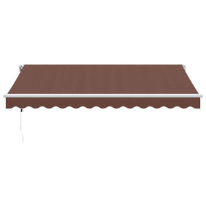 Automatische LED Markise Braun 350x250 cm
