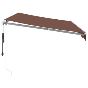 Automatische LED Markise Braun 350x250 cm