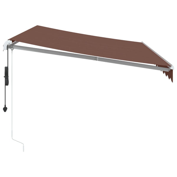 Automatische LED Markise Braun 350x250 cm