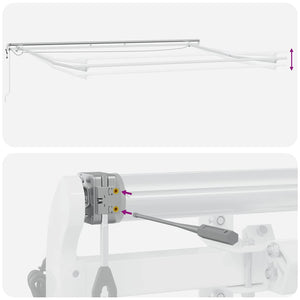 Automatische LED Markise Braun 400x300 cm