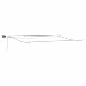 Manuelle LED Markise Braun 450x300 cm